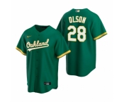 Men's Nike Oakland Athletics #28 Matt Olson Green Alternate Stitched Baseball Jersey