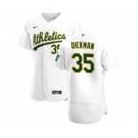 Men's Nike Oakland Athletics #35 Jake Diekman White Home 2020 Authentic Player Baseball Jersey