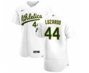 Men's Nike Oakland Athletics #44 Jesus Luzardo White Home 2020 Authentic Player Baseball Jersey