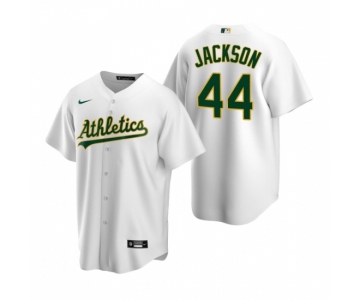 Men's Nike Oakland Athletics #44 Reggie Jackson White Home Stitched Baseball Jersey