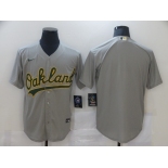 Men's Nike Oakland Athletics Blank Grey Home Stitched Baseball Jersey