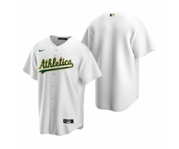 Men's Nike Oakland Athletics Blank White Home Stitched Baseball Jersey