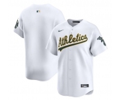 Men's Oakland Athletics Blank White Home Limited Stitched Jersey