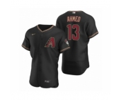 Men's Arizona Diamondbacks #13 Nick Ahmed Nike Black Authentic 2020 Alternate Jersey