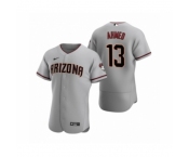 Men's Arizona Diamondbacks #13 Nick Ahmed Nike Gray Authentic 2020 Road Jersey