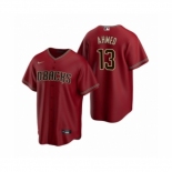 Men's Arizona Diamondbacks #13 Nick Ahmed Nike Red Replica Alternate Jersey