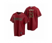 Men's Arizona Diamondbacks #13 Nick Ahmed Nike Red Replica Alternate Jersey