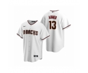 Men's Arizona Diamondbacks #13 Nick Ahmed Nike White Replica Home Jersey