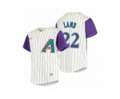 Men's Arizona Diamondbacks #22 Jake Lamb Nike Cream 2020 Cooperstown Collection Alternate Jersey