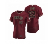 Men's Arizona Diamondbacks #22 Jake Lamb Nike Crimson Authentic 2020 Alternate Jersey