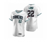 Men's Arizona Diamondbacks #22 Jake Lamb Nike White Teal Authentic 2020 Alternate Jersey