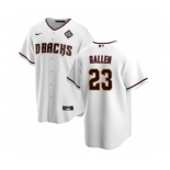 Men's Arizona Diamondbacks #23 Zac Gallen White 2023 World Series Cool Base Stitched Baseball Jersey