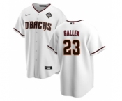 Men's Arizona Diamondbacks #23 Zac Gallen White 2023 World Series Cool Base Stitched Baseball Jersey