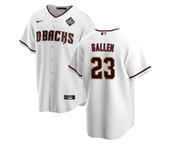 Men's Arizona Diamondbacks #23 Zac Gallen White 2023 World Series Cool Base Stitched Baseball Jersey