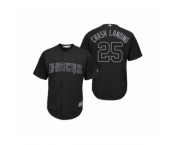 Men's Arizona Diamondbacks #25 Archie Bradley Crash Landing Black 2019 Players' Weekend Replica Jersey