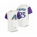 Men's Arizona Diamondbacks #25 Archie Bradley Nike Cream 2020 Cooperstown Collection Alternate Jersey