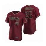 Men's Arizona Diamondbacks #25 Archie Bradley Nike Crimson Authentic 2020 Alternate Jersey