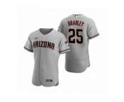 Men's Arizona Diamondbacks #25 Archie Bradley Nike Gray Authentic 2020 Road Jersey