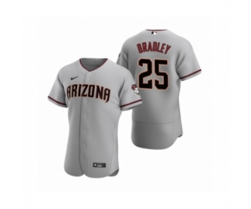 Men's Arizona Diamondbacks #25 Archie Bradley Nike Gray Authentic 2020 Road Jersey