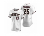 Men's Arizona Diamondbacks #25 Archie Bradley Nike White Crimson Authentic 2020 Home Jersey