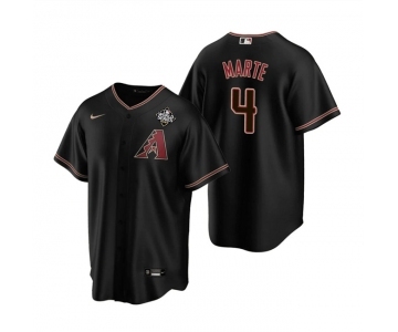 Men's Arizona Diamondbacks #4 Ketel Marte Black 2023 World Series Cool Base Stitched Baseball Jersey