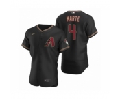 Men's Arizona Diamondbacks #4 Ketel Marte Nike Black Authentic 2020 Alternate Jersey