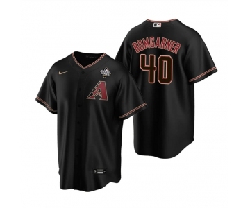 Men's Arizona Diamondbacks #40 Madison Bumgarner Black 2023 World Series Cool Base Stitched Baseball Jersey