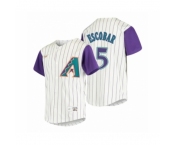 Men's Arizona Diamondbacks #5 Eduardo Escobar Nike Cream 2020 Cooperstown Collection Alternate Jersey