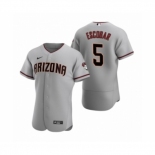 Men's Arizona Diamondbacks #5 Eduardo Escobar Nike Gray Authentic 2020 Road Jersey