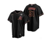 Men's Arizona Diamondbacks #51 Randy Johnson Black 2023 World Series Cool Base Stitched Baseball Jersey