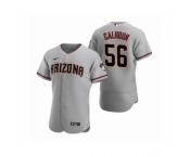 Men's Arizona Diamondbacks #56 Kole Calhoun Nike Gray Authentic 2020 Road Jersey