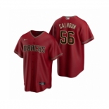 Men's Arizona Diamondbacks #56 Kole Calhoun Nike Red Replica Alternate Jersey