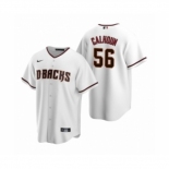 Men's Arizona Diamondbacks #56 Kole Calhoun Nike White Replica Home Jersey