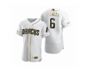 Men's Arizona Diamondbacks #6 David Peralta Nike White Authentic Golden Edition Jersey