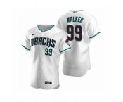 Men's Arizona Diamondbacks #99 Taijuan Walker Nike White Teal Authentic 2020 Alternate Jersey