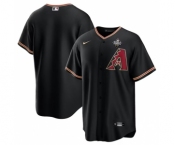 Men's Arizona Diamondbacks Blank Black 2023 World Series Cool Base Stitched Baseball Jersey