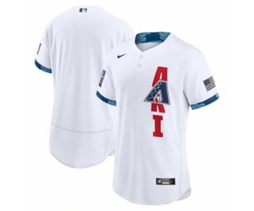 Men's Arizona Diamondbacks Blank Nike White 2021 MLB All-Star Game Authentic Jersey