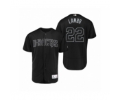 Men's Diamondbacks #22 Jake Lamb Lambo Black 2019 Players Weekend Authentic Jersey