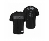 Men's Diamondbacks #4 Ketel Marte El Niño Black 2019 Players Weekend Authentic Jersey