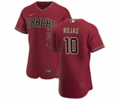 Men's Nike Arizona Diamondbacks #10 Josh Rojas Crimson Authentic Alternate Team Baseball Jersey