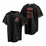 Men's Nike Arizona Diamondbacks #13 Nick Ahmed Black Alternate Stitched Baseball Jersey