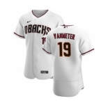 Men's Nike Arizona Diamondbacks #19 Josh VanMeter White Crimson Authentic Home Team Baseball Jersey