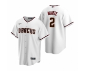 Men's Nike Arizona Diamondbacks #2 Starling Marte White Home Stitched Baseball Jersey