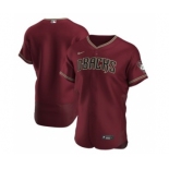 Men's Nike Arizona Diamondbacks 2020 Crimson Authentic Alternate Team Baseball Jersey