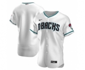 Men's Nike Arizona Diamondbacks 2020 White Teal Authentic Alternate Team Baseball Jersey