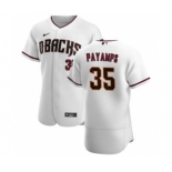 Men's Nike Arizona Diamondbacks #35 Joel Payamps White Crimson Authentic Home Team Baseball Jersey