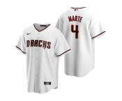 Men's Nike Arizona Diamondbacks #4 Ketel Marte White Home Stitched Baseball Jersey