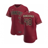 Men's Nike Arizona Diamondbacks #40 Madison Bumgarner Crimson Authentic Alternate Team Baseball Jersey