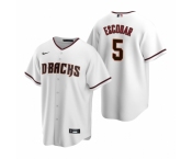 Men's Nike Arizona Diamondbacks #5 Eduardo Escobar White Home Stitched Baseball Jersey