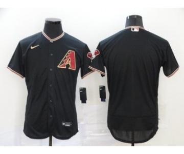 Men's Nike Diamondbacks Blank Black 2020 Baseball Flexbase Jersey